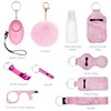 Ankilo Safety Keychain Set for Women, 10 Pcs Keychain Set