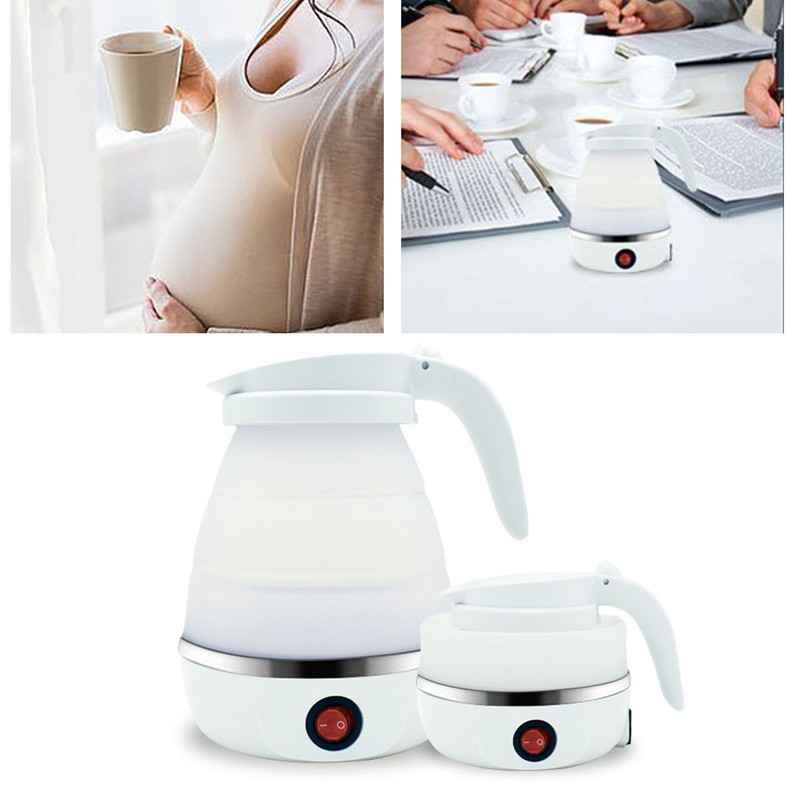 Portable Silicone Folding Travel Electric Kettle Collapsible Electric Kettle for