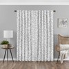 Eclipse Nora Botanical Rod Pocket Curtains for Bedroom, Single Panel,