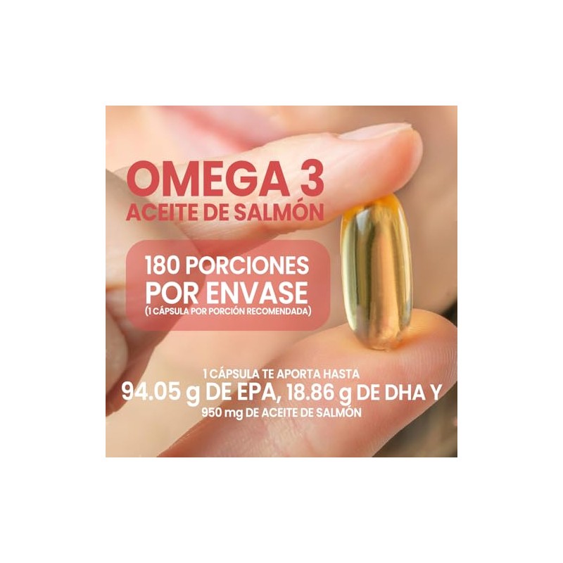 Nuboost Omega 3 1000mg - 180 cpsulas Aceite de Salmon
