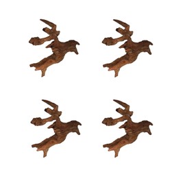 Dlengyanmi 4 Pieces Aquarium Decorative Driftwood - Multi-Purpose Driftwood for Fish Tanks, Reptile Breeder Boxes, and Aquarium Aquascape