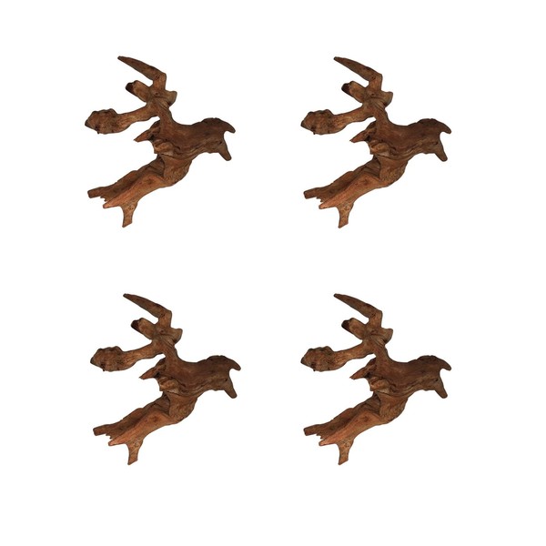 Dlengyanmi 4 Pieces Aquarium Decorative Driftwood - Multi-Purpose Driftwood for