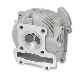 LK 50mm Cylinder Head GY6 49cc 50cc to 100cc Scooter Engine 69mm Cylinder Head Assy with Valves Set,for 139QMB 139QMA Chinese Moped ATV Go Kart Quad,Powersports Engine Kit,Non EGR Type.