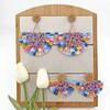 COIRIS Bohemia Beaded Fringe Statement Earrings with Long Dangling Tassel
