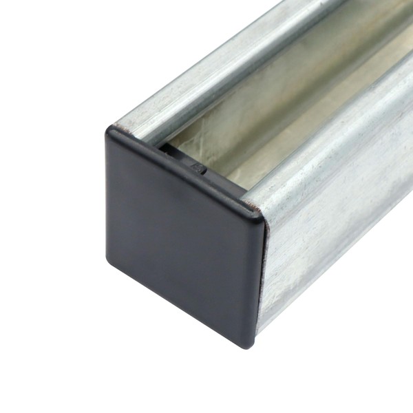 Xadnitu 100 Pieces 1-5/8" Plastic Strut Channel End Caps, Black