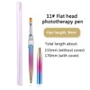 2pcs Acrylic Nail Brush, Nail Art Clean Up Brushes, Painting