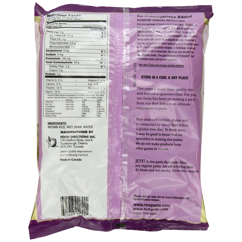 Tinkyada Brown Rice Pasta, Elbows, 16 Ounce (Pack of 12)