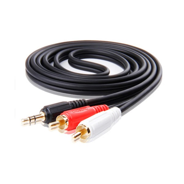 GUY-TECH 3.5 mm to 2 RCA Stereo Cable Audio Cord