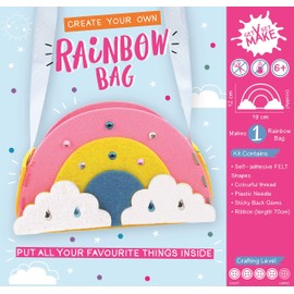 Express Yourself MIP Get Set Make Create Your Felt Rainbow Bag Kids Craft Kit for Kids GSET015