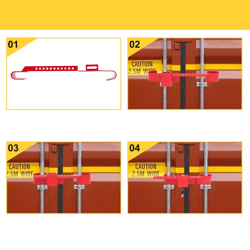 Heavy Duty Steel Cargo Door Lock/Standard Shipping Container Lock with