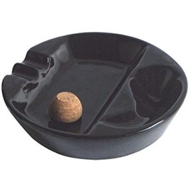 The Big Easy Pipe Accessories Pipe Black Ceramic Ashtray