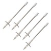 5PCS Stainless Steel Bow Fishing Arrowheads Slingshot Catapult Dart Tips