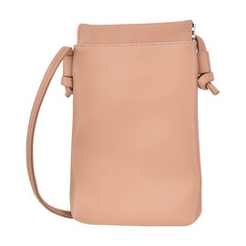 Mignon act0003 Shoulder Bag, Mini Bag, Cross-body Smartphone Pouch, Mobile Shoulder, Smaller, Shoulder Pouch, Sacoche, Synthetic Leather, Faux Leather, multicolor (pink / beige), Free size