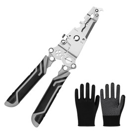 prota Wire Stripper 18 in 1 Foldable Wire Stripper, Micro Cable Stripper Tool Cable Cutter Pliers, Multifunctional Wire Stripper Crimper for Electricians, Circuit, Distribution Box Repair