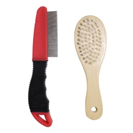 Pets First Comb & Brush Professional Grooming Sets for Cats, Dogs, and Small Mammals