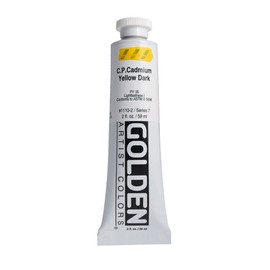 Pro-Art Golden Heavy Body Acrylic Paint 2 oz-Cadmium Yellow Dark