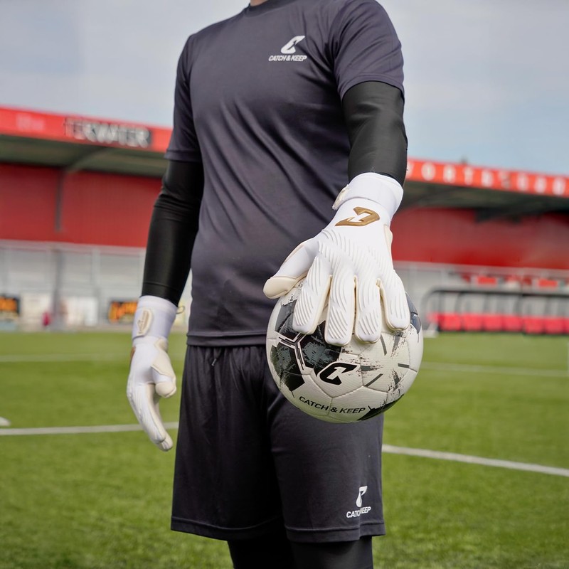 Catch & Keep Invictus Goalkeeper Gloves, Professional Football Gloves for