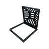 Ductile Iron Atrium Grate and Frame,18x18in Square Beehive Catch Basin