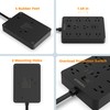Power Bars with Surge Protector, TESSAN Flat Plug Extension Cord