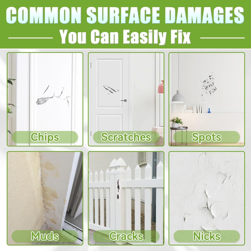 White Touch Up Paint Pen, White Paint for Wall, Door,