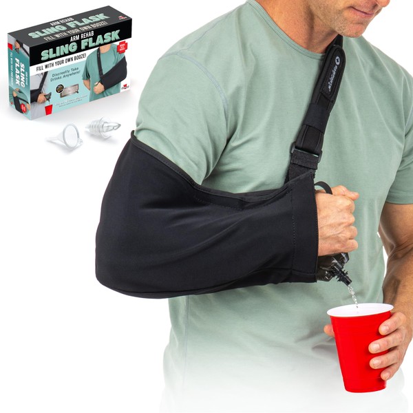 GoPong Arm Sling Flask (16 oz Total) - Hidden Alcohol