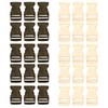 Floatdream Pack of 30 Side Plastic Mini Buckles, Plastic Mini