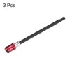 sourcing map 3pcs Magnetic Extension Chuck Adapter 6" 1/4 Inch
