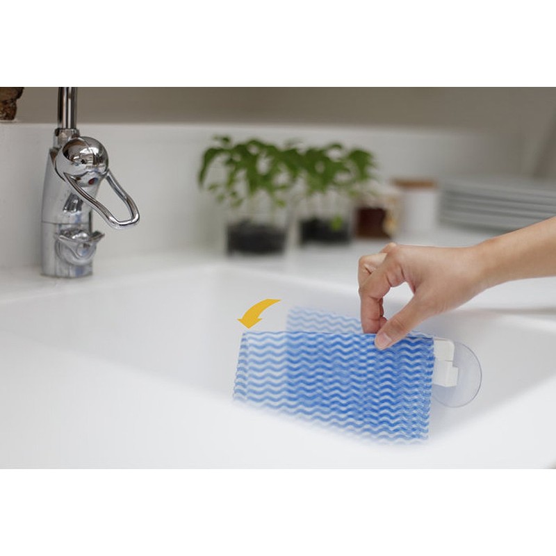 Bosign Bosign Dish Cloth Holder Plastic White 17.8 x 6.3