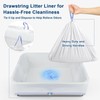23.6”x15.7”x6” SuzziPaws Stainless Steel Litter Box with Odor Control System,