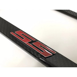 MyFrameAccessory 3D "SS" LOGO Handmade REAL CARBON FIBER License Plate Frame Tag Cover 3K TWILL