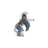 Papo Blue Weapon Master Ram Horse Toy