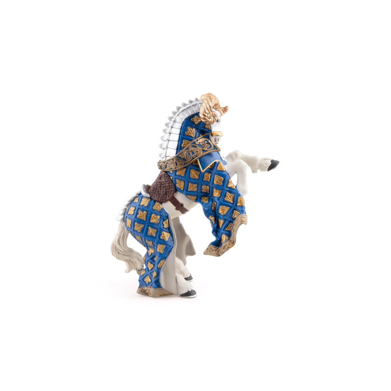 Papo Blue Weapon Master Ram Horse Toy