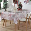 Reusable Christmas Tablecloth 5 X 6 FT Rectangle Table Cover