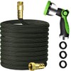 30ft Lightweight Flexible Garden Hose,Non-Slip Handles,Non-kink Hose,Aircraft Alloy Brass Plated