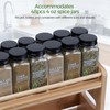 Bambition Bamboo Spice Rack Organizer, 3 Tier Spice Jars Storage
