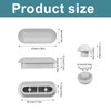 KEMUZ Toilet Seat Buffer Set, 4 Pieces Rubber Buffer Toilet