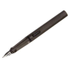 LAMY Safari Matt Black Fountain Pen with Medium Nib & Storage Pouch