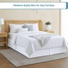 Lightweight Pleated Bed Skirt - King Size 16 Inch Drop