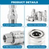 Axrivonte 2 Sets NPT 1/4 Inch Pressure Washer Coupler Quick