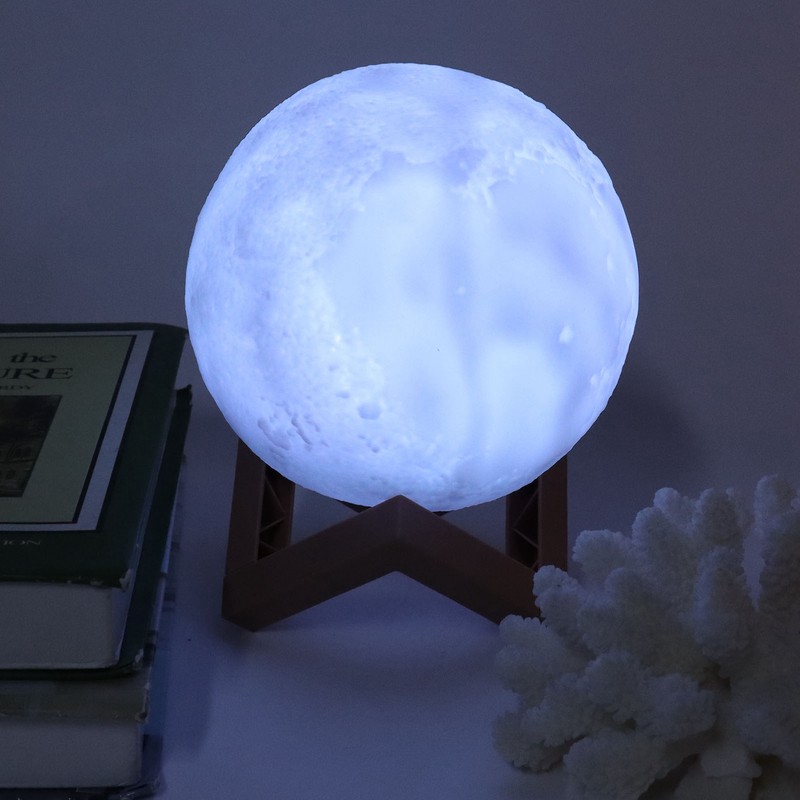 LED Night Light Innovative MoonShaped Table Bedside Lamp Children Birthday
