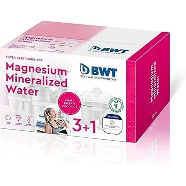 Bwt Magnesium Mineralizer Filter with Patented Technology, White, 4 Units (Pack of 1)