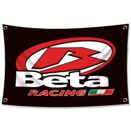 ENMOON Betas Racing Flag Banner 3x5Ft Motorcycle Racing Flag Shop Garage Man Cave Decor