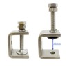 0-25Mm Mini Stainless Steel C Clamps for Mounting, 4Pcs Heavy