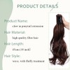 Claw On Ponytail Extension Matte Material 18 Inch/45cm Curly Wavy