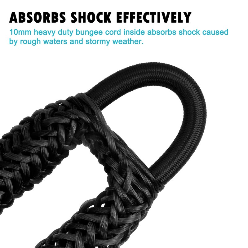 Obcursco Bungee Dock Line, Jet Ski Dock Line with Double