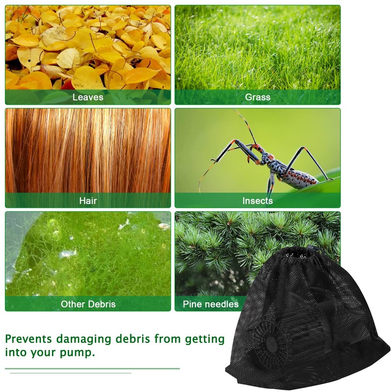 Hecaty 2 Pack 17.7" x 17.7" Pump Barrier Bag, Pond