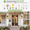 GRUENLICH Waterproof Large Outdoor Wall Lanterns, Modern Black Porch Sconces
