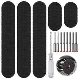 QESSUVNC 80pcs Resin Cutting Disc, Rotary Tool Accessories, Equipped with 8pcs 3mm Mandrel, 1 Screwdriver, Rotating Tool Cutting Disc for Metal Cutting, Stone Glass Cutting