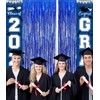 Graduation Decorations Blue White 2026/Blue Graduation Party Decorations/Congrats Grad Porch
