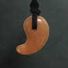 Natural Stone Magatama Necklace Peach Aventurine (1 Piece)